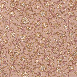Beschichtete Baumwolle JHANSI4 Rosa / Kamel